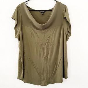 Banana Republic Factory Drape Neck Tee-XL